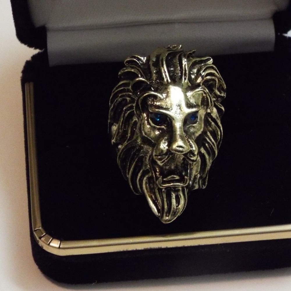 Lion Head Retro Style Ancient Ring